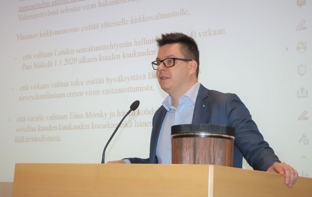 Pasi Mäkelä työskenteli Lahden seurakuntayhtymän hallintojohtajana kolme vuotta. Kuva: Markus Luukkonen