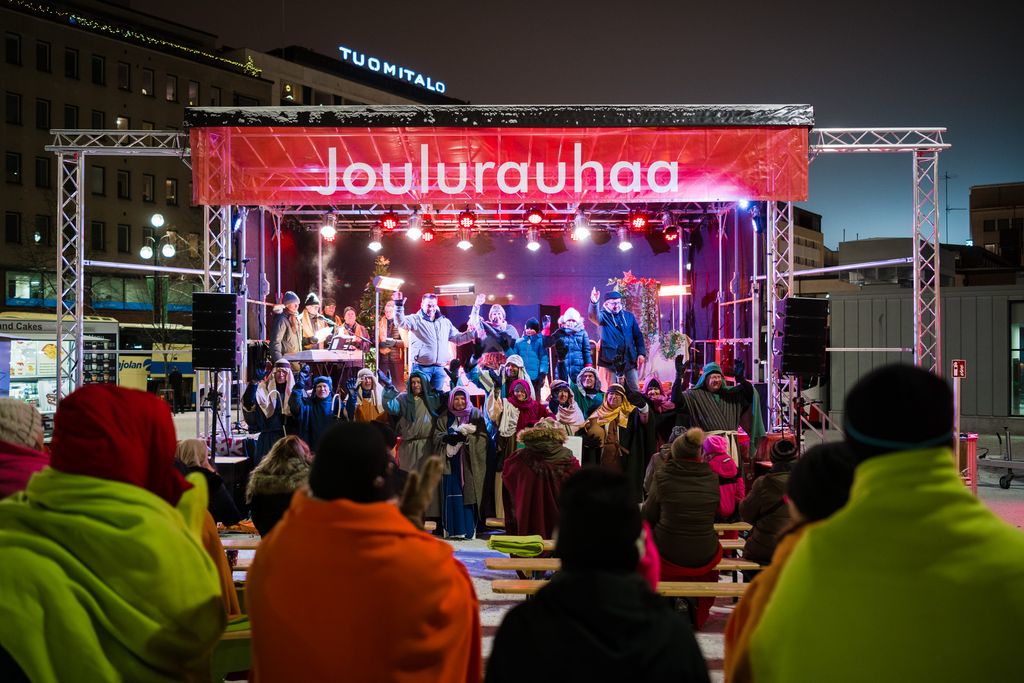 Lahden seurakuntayhtymä järjestää Joulukylää yhdessä Lahden kaupungin kanssa. Kuva vuodelta 2018. Kuva: Samuli Ikäheimo